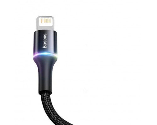 Зарядка USB кабель BASEUS для синхронізації і зарядки iPhone Apple Lightning з led підсвічуванням 1 м Чорний Зарядка USB кабель BASEUS для синхронізації і зарядки iPhone Apple Lightning з led підсвічуванням 1 м Чорний