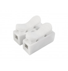 Набір з'єднувачів для дроту PWR CH-2 клемні колодки на два контакти 20 шт Білий (С051301-20)