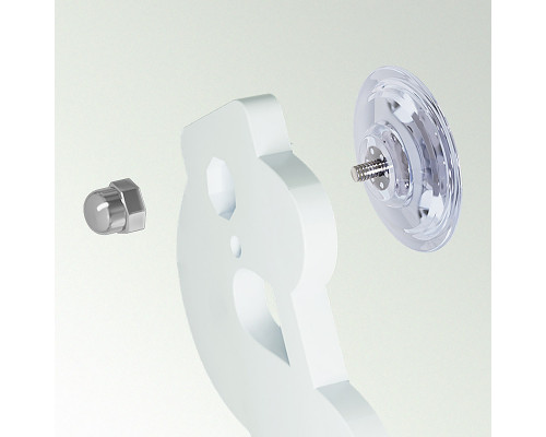 Віконна лежанка для котів No Brand DT-890 на присосках Gray 30х60 см