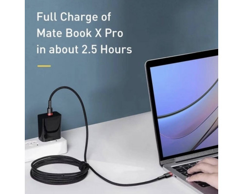 Кабель Type-C to Type-C BASEUS для синхронізації та заряджання Android / MacBoock 1 м Чорний Кабель Type-C to Type-C BASEUS для синхронізації та заряджання Android / MacBoock 1 м Чорний