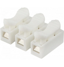 Набір з'єднувачів для дроту PW CH-3 колодки клемні на три контакти 30 шт Білий (C051302-30)