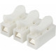 Набір з'єднувачів для дроту PW CH-3 колодки клемні на три контакти 30 шт Білий (C051302-30)