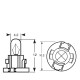 Автолампа ук. RING 509TDBK 12v 1.2w T-1/4NW (Black Base) Panel Bulb