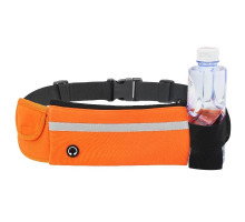 Сумка для бігу на пояс RunningBag з кишенею на пляшку Orange (HbP0506203)