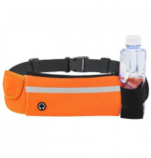 Сумка для бігу на пояс RunningBag з кишенею на пляшку Orange (HbP0506203)