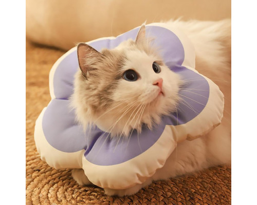 М'який комір-подушка для кішок No Brand DT-1018 M Purple